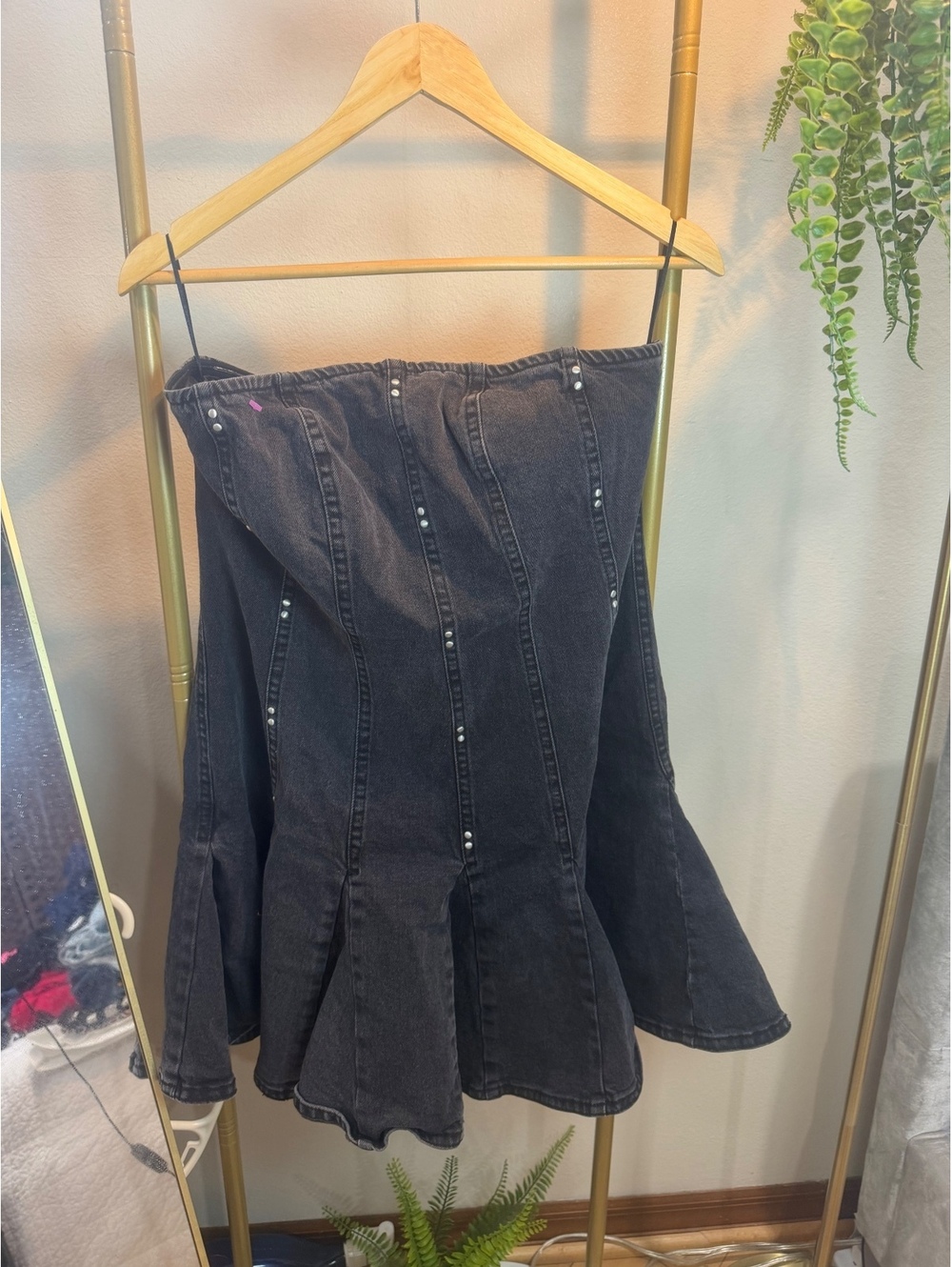Size L Wild Fable Black Denim Dress